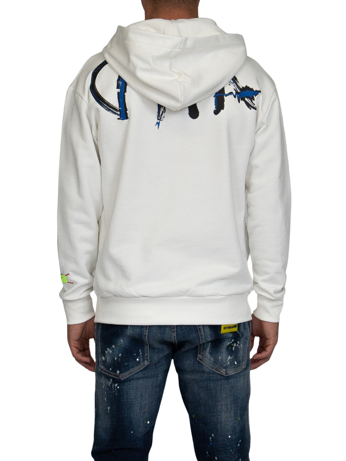 MYBRAND Signature Scribble Hoodie Off-white | OFF-WHITE