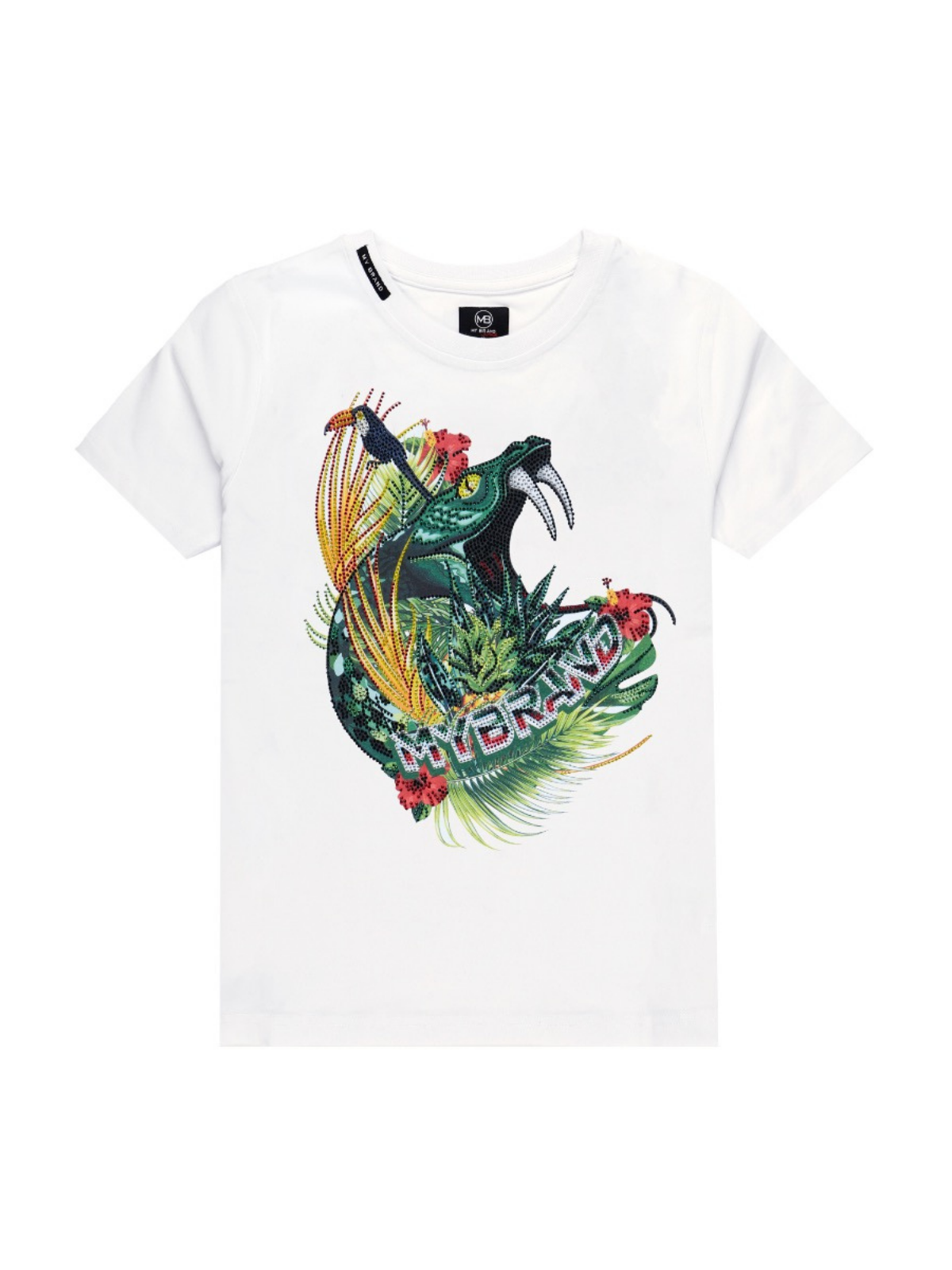 Tropical Snake T-Shirt | WHITE