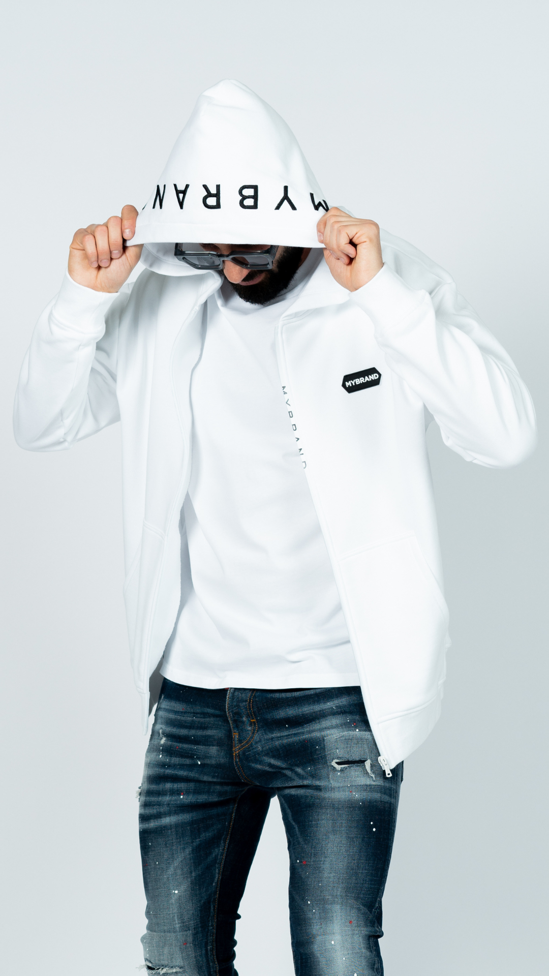 MB HEXAGON PATCH JACKET WHI | WHITE