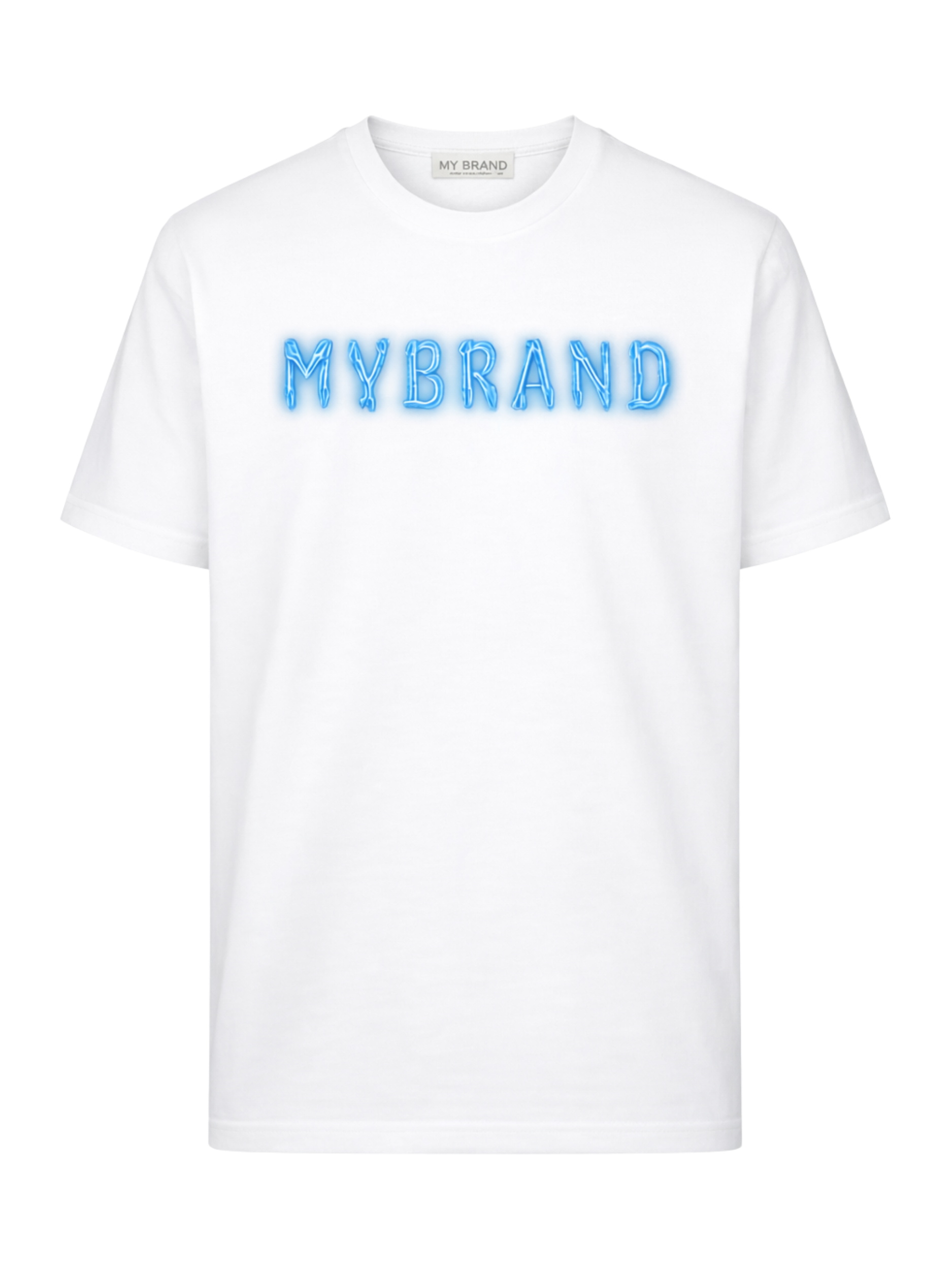 MY BRAND SKELETED EMBROIDERY T-SHIRT | WHITE