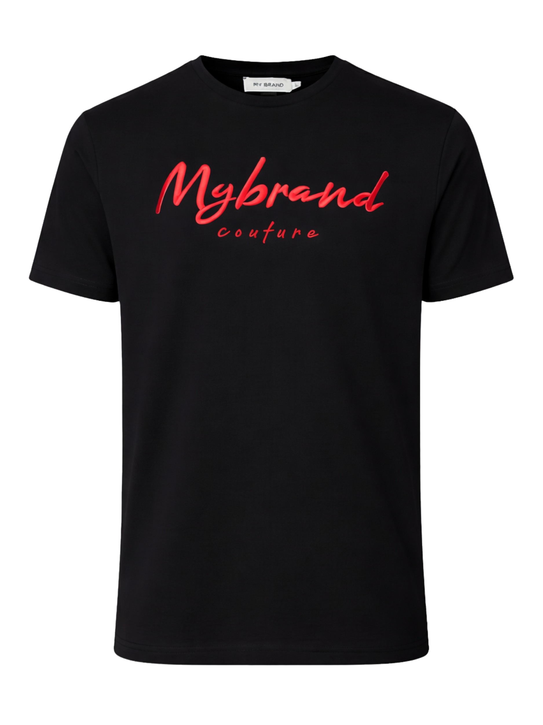 MY BRAND COUTURE EMBROIRED T-SHIRT | BLACK