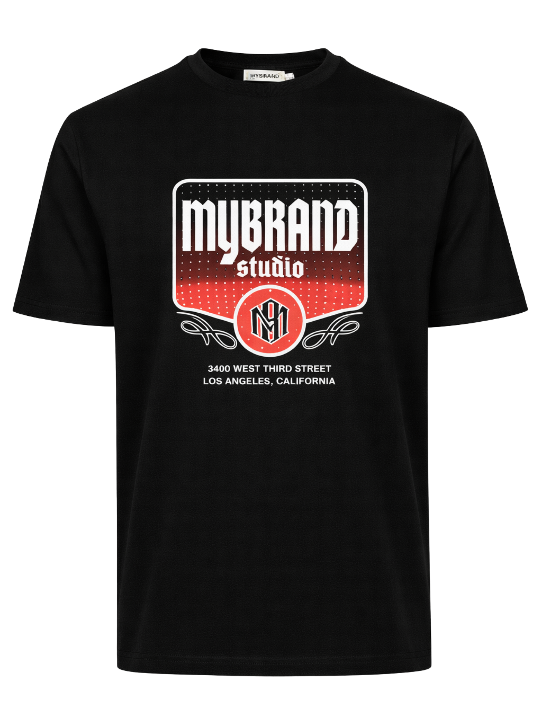 MY BRAND STUDIO URBAN STREETWEAR T-SHIRT | BLACK
