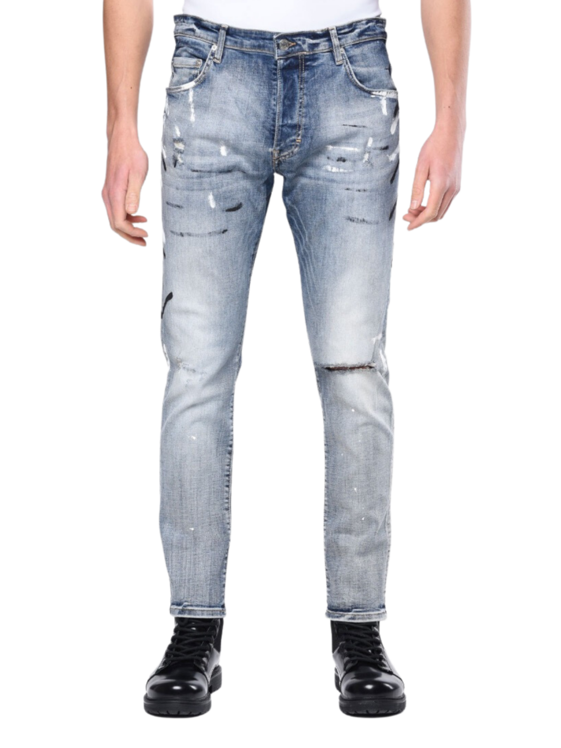 1963 - Light blue paintin | LIGHT BLUE JEANS