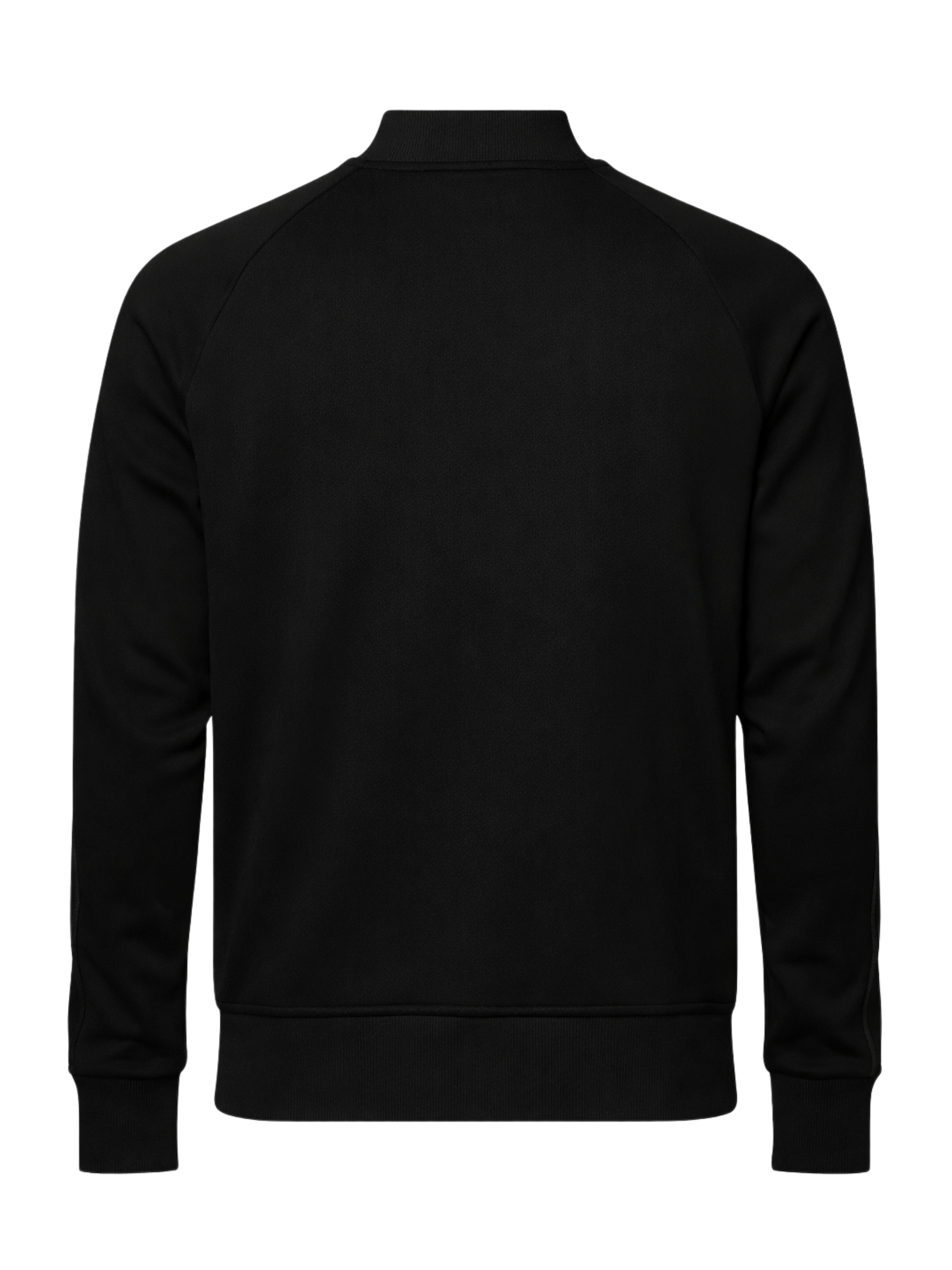 MB ESSENTIAL PIQUE BLACK BASEBALL JACKET | BLACK