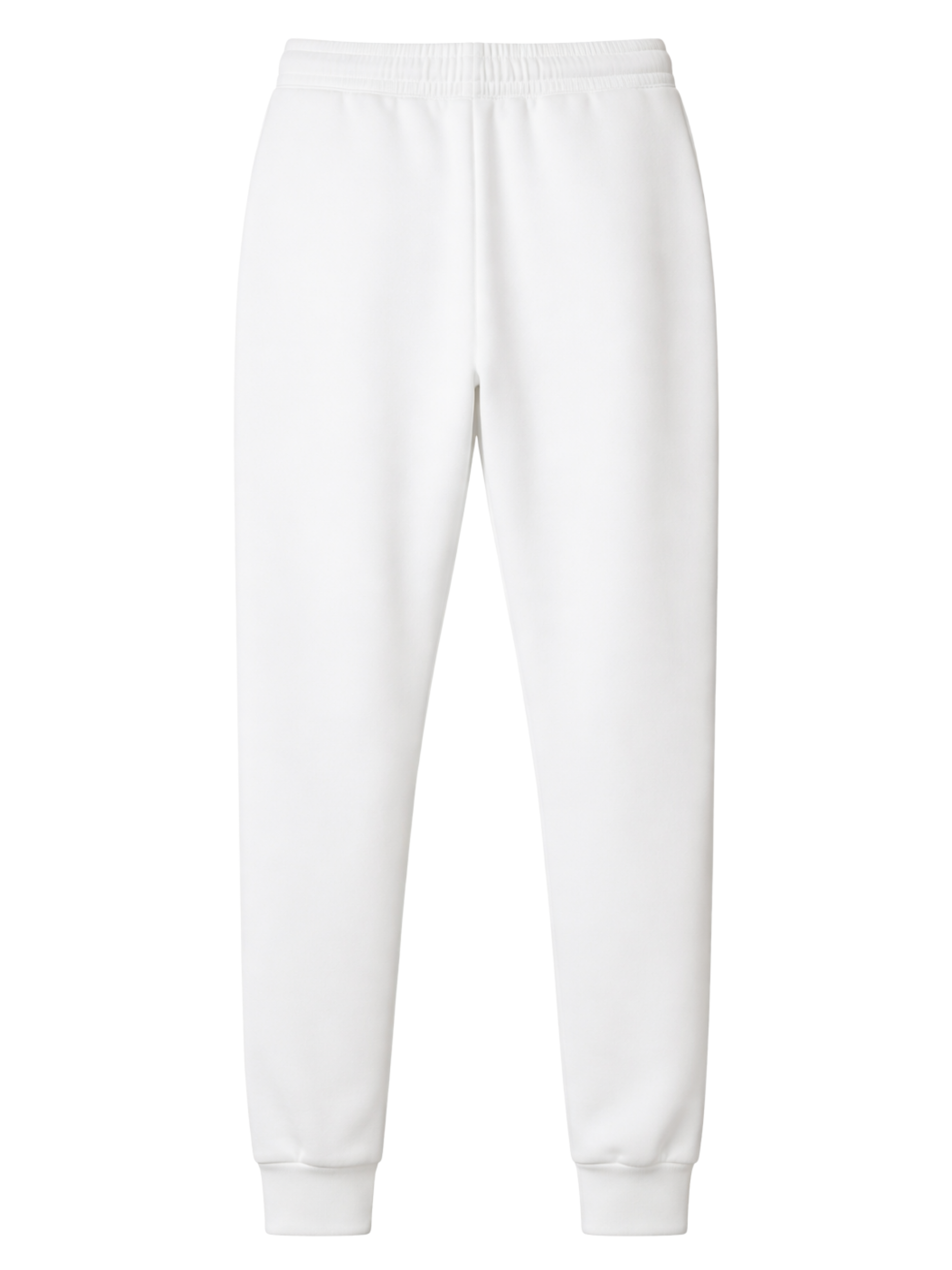 MB ESSENTIAL PIQUE WHITE TRACK PANTS | WHITE