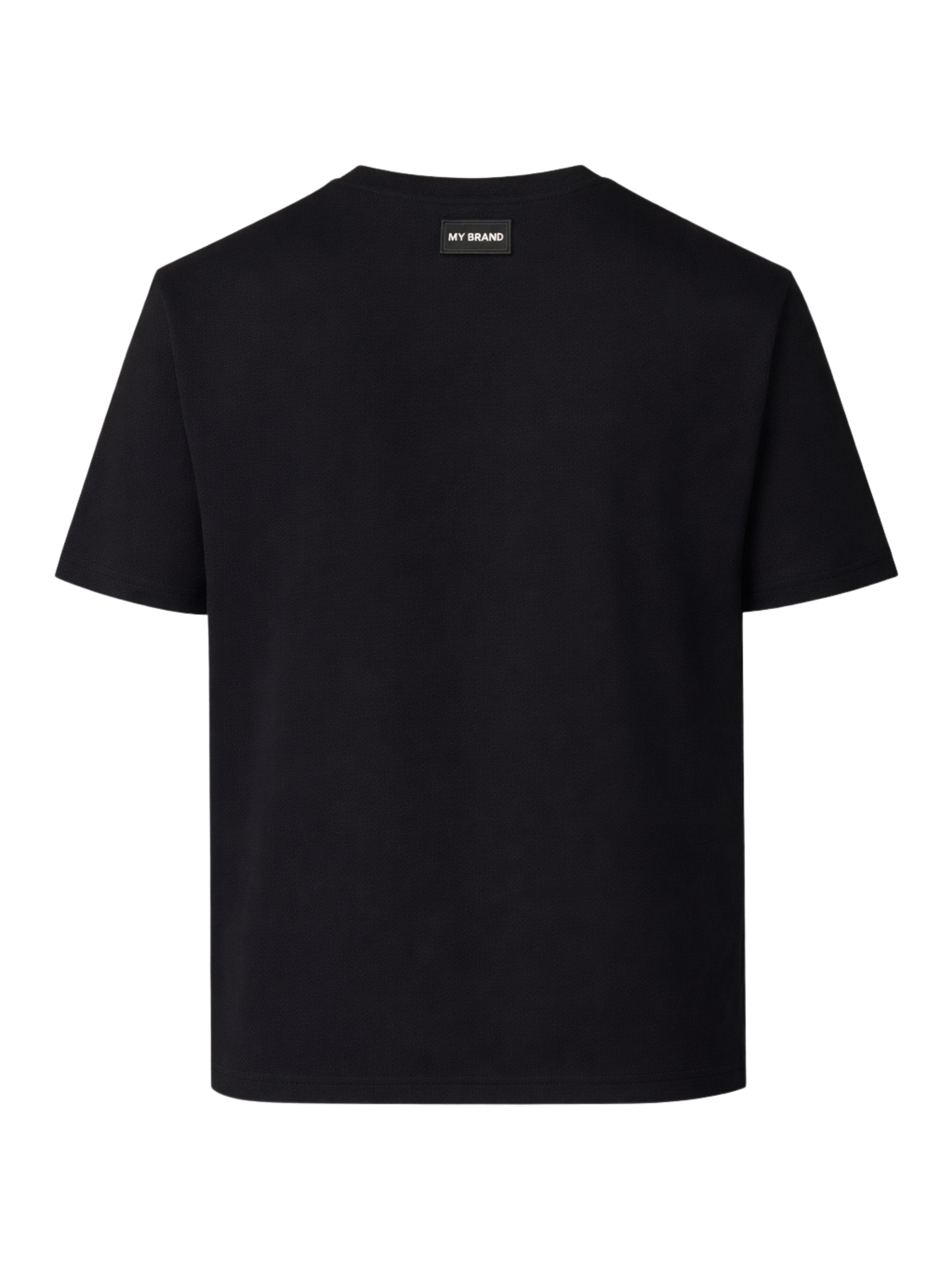 MY BRAND SKELETED EMBROIDERY T-SHIRT | BLACK