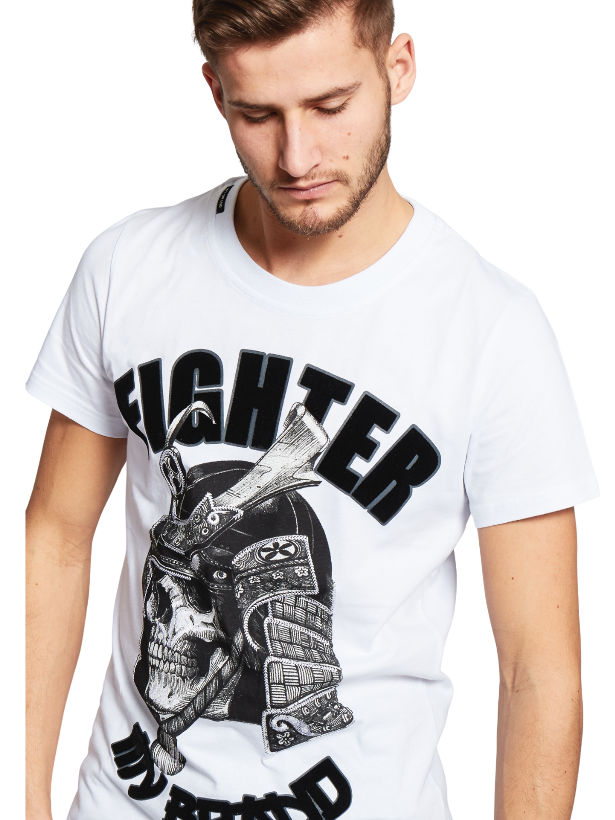 FIGHTER SAMURAI T-SHIRT | WHITE