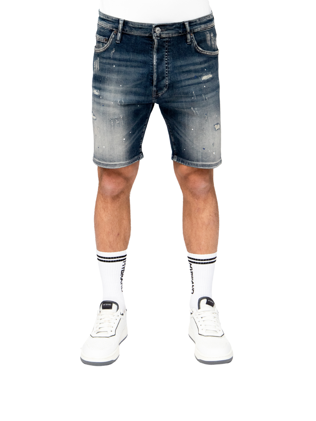 Washed Shredder Shorts | DENIM