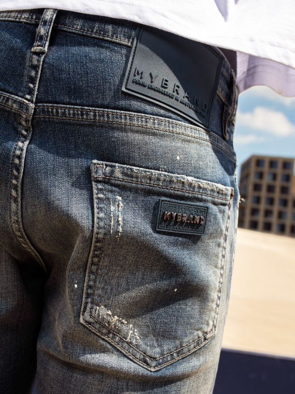 Washed Shredder Shorts | DENIM