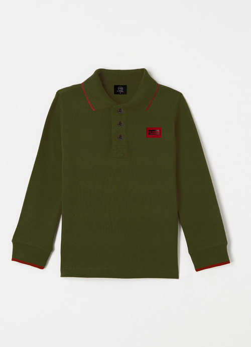 Colorfull Longsleeve Polo Army | ARMY