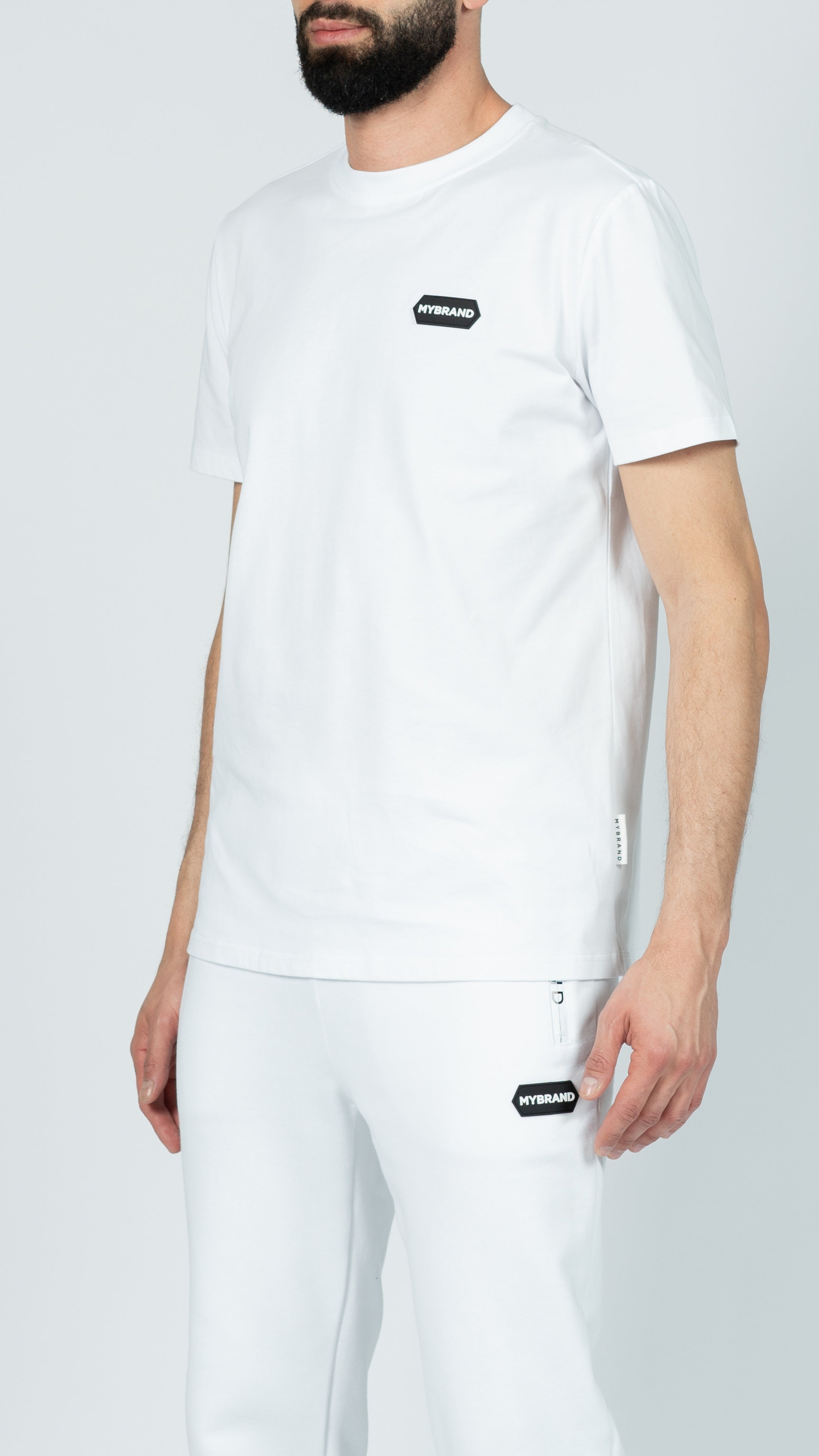 MB HEXAGON PATCH T-SHIRT WH | WHITE