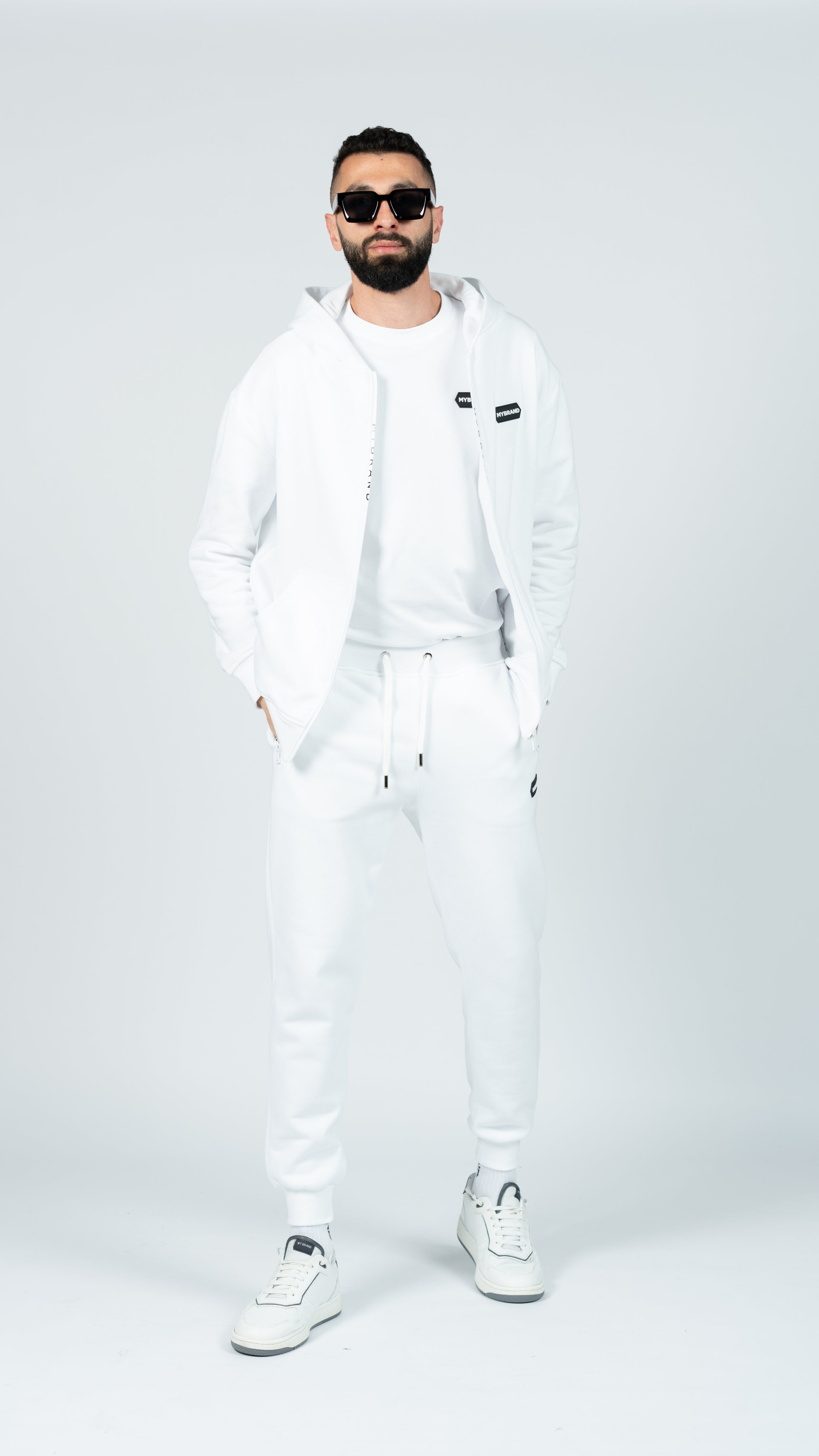 MB HEXAGON PATCH JACKET WHI | WHITE