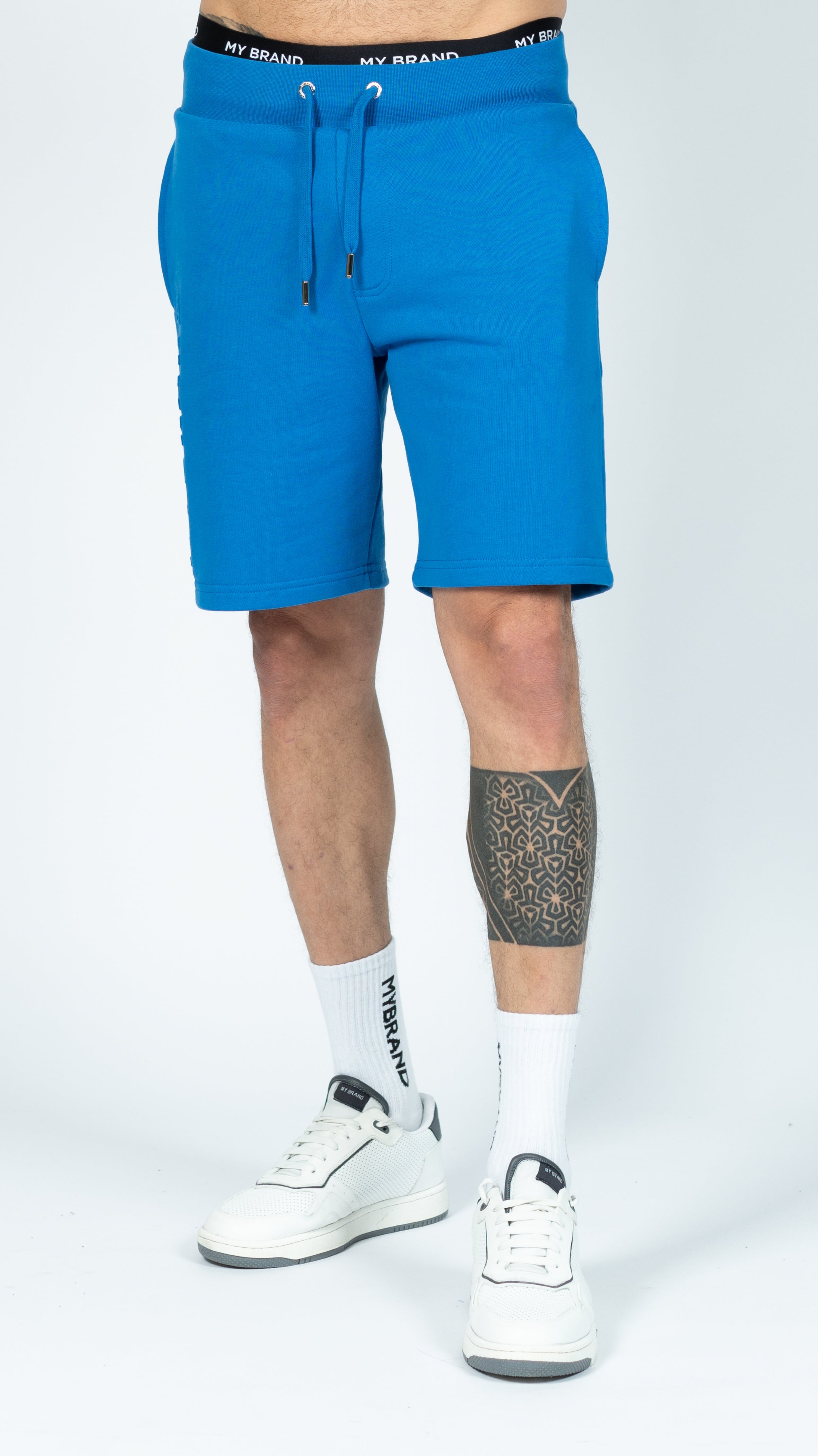 MYBRAND Embosed Statement Short | BLUE