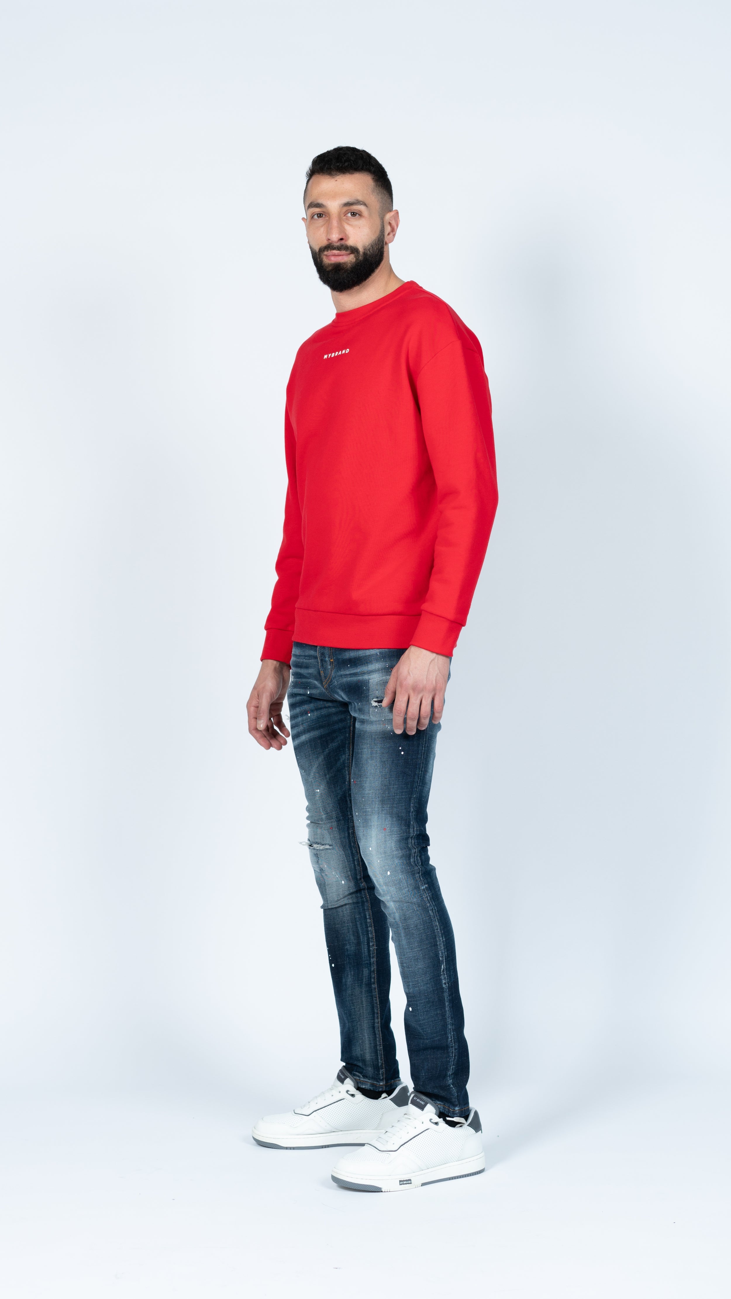 MY BRAND BACK SWEATER RED | RED