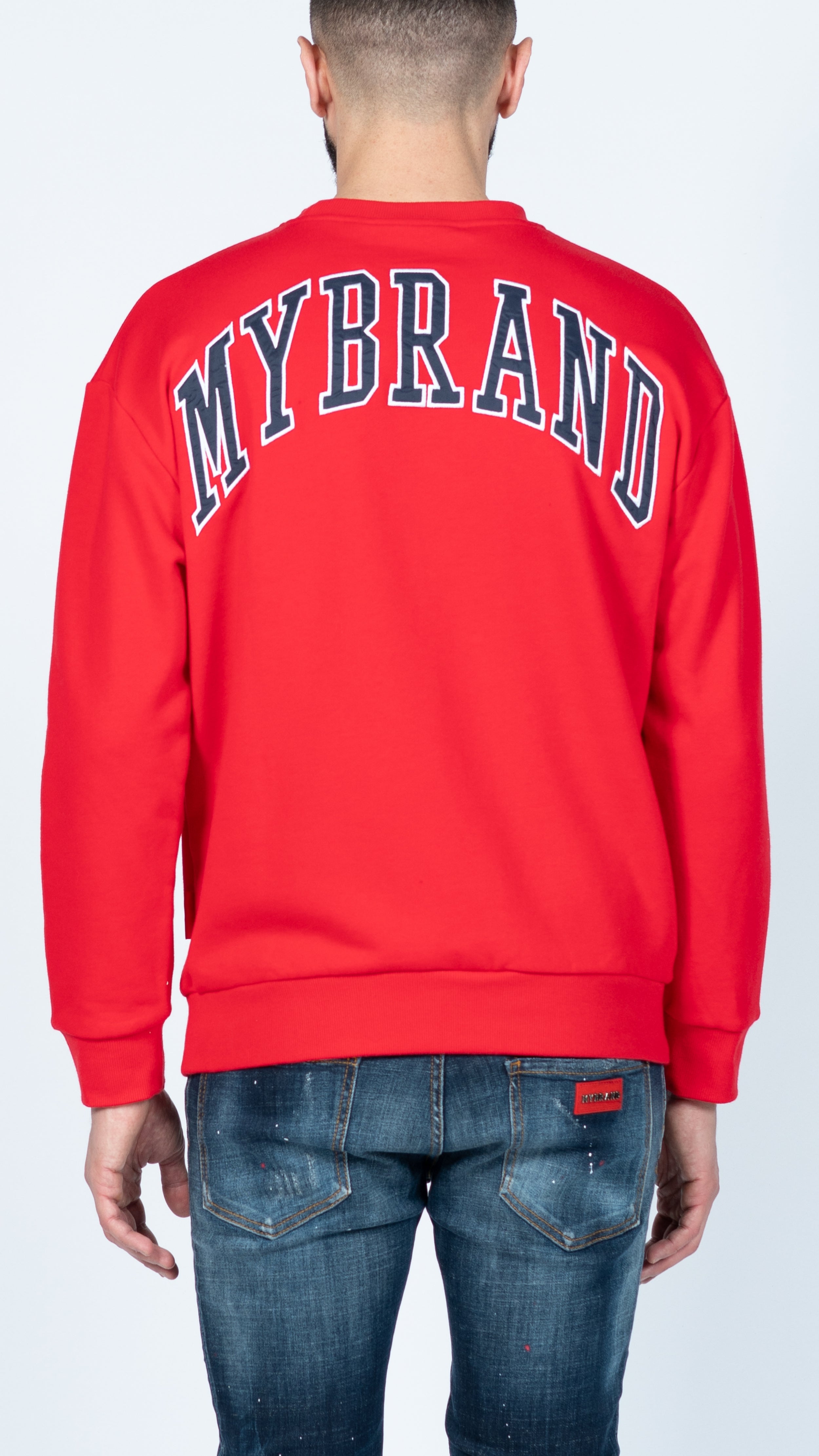 MY BRAND BACK SWEATER RED | RED