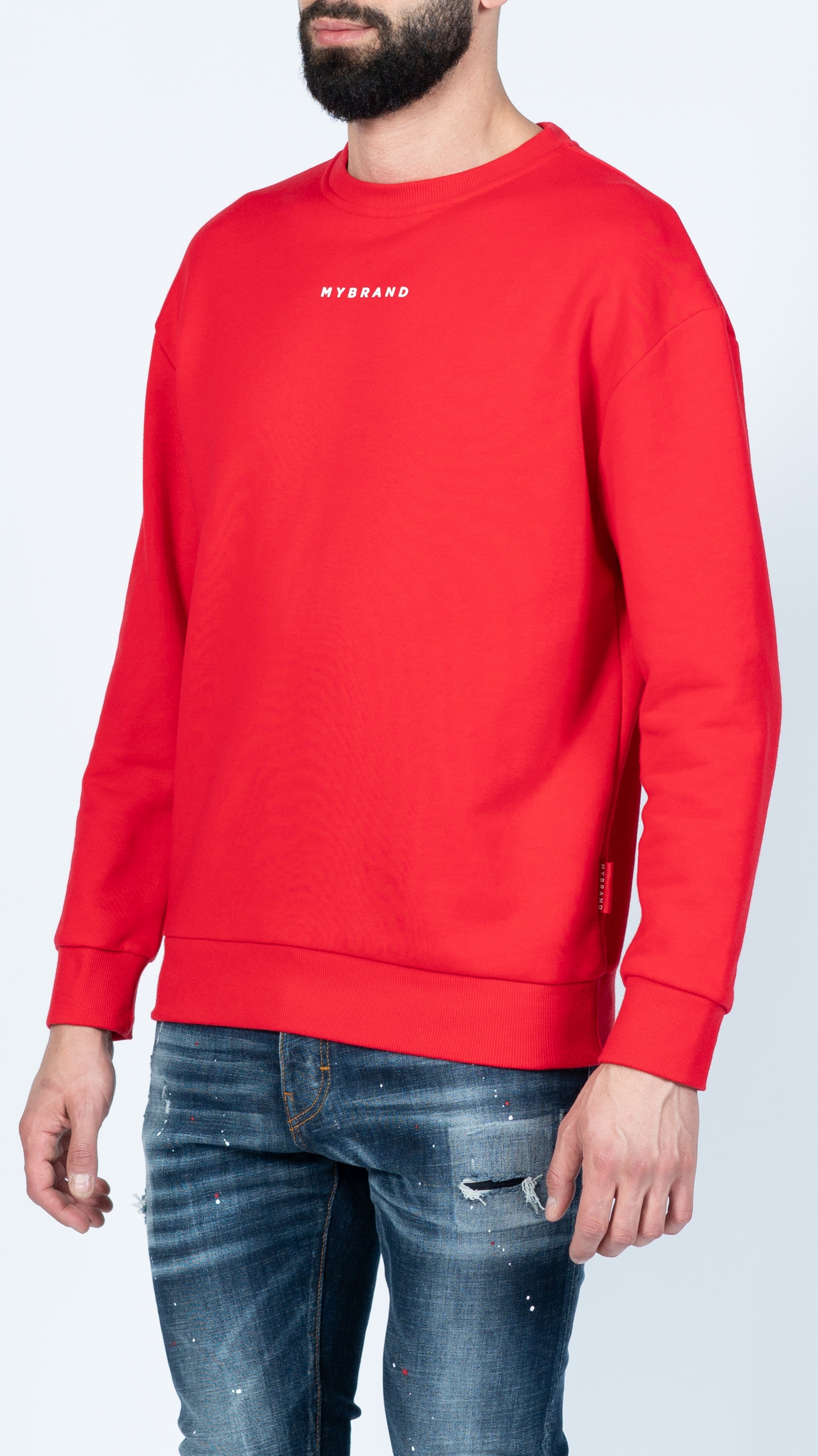 MY BRAND BACK SWEATER RED | RED