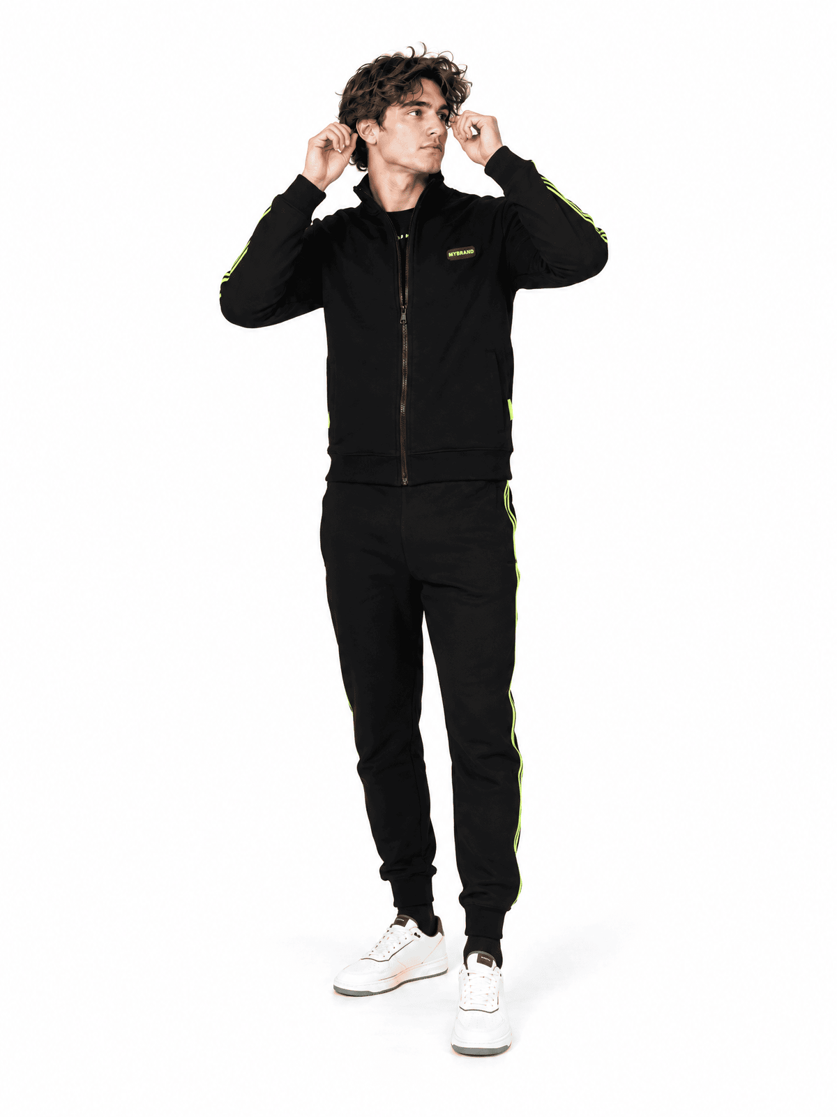 MB Taping Tracksuit | BLACK - NEONYELLOW