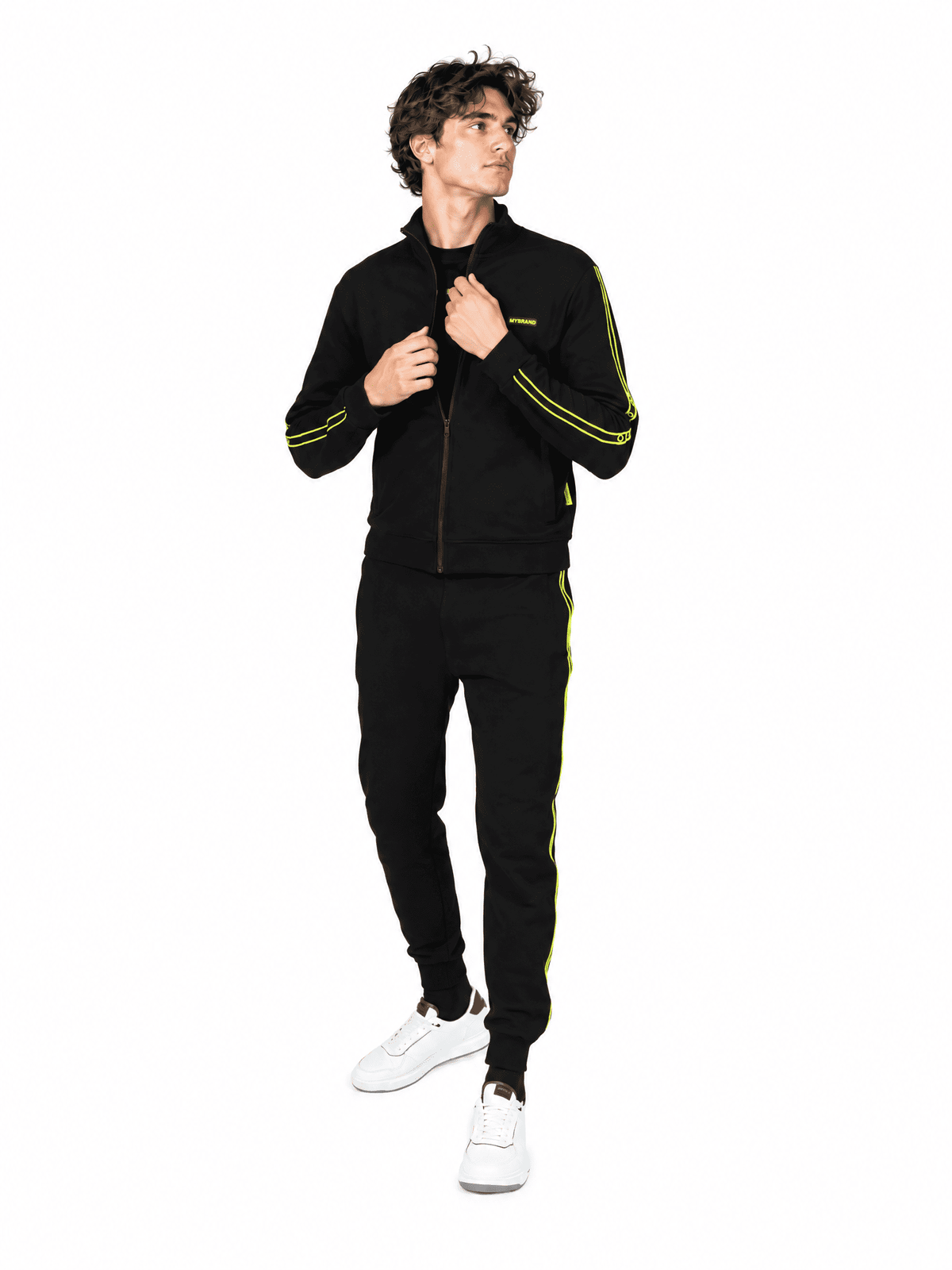 MB Taping Tracksuit | BLACK - NEONYELLOW