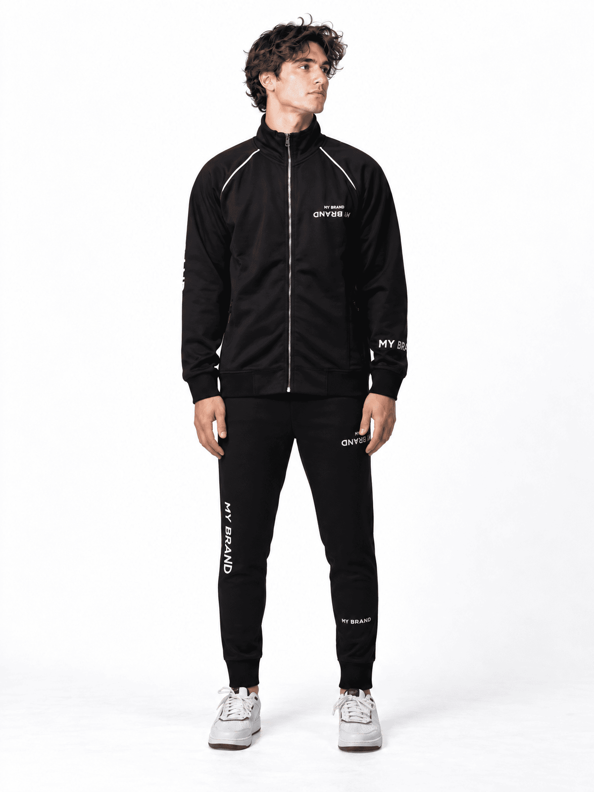 Multi Branding Tracksuit | BLACK