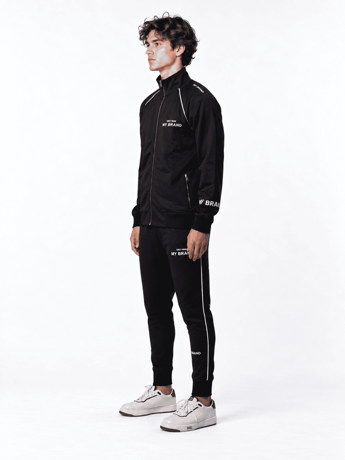 Multi Branding Tracksuit | BLACK