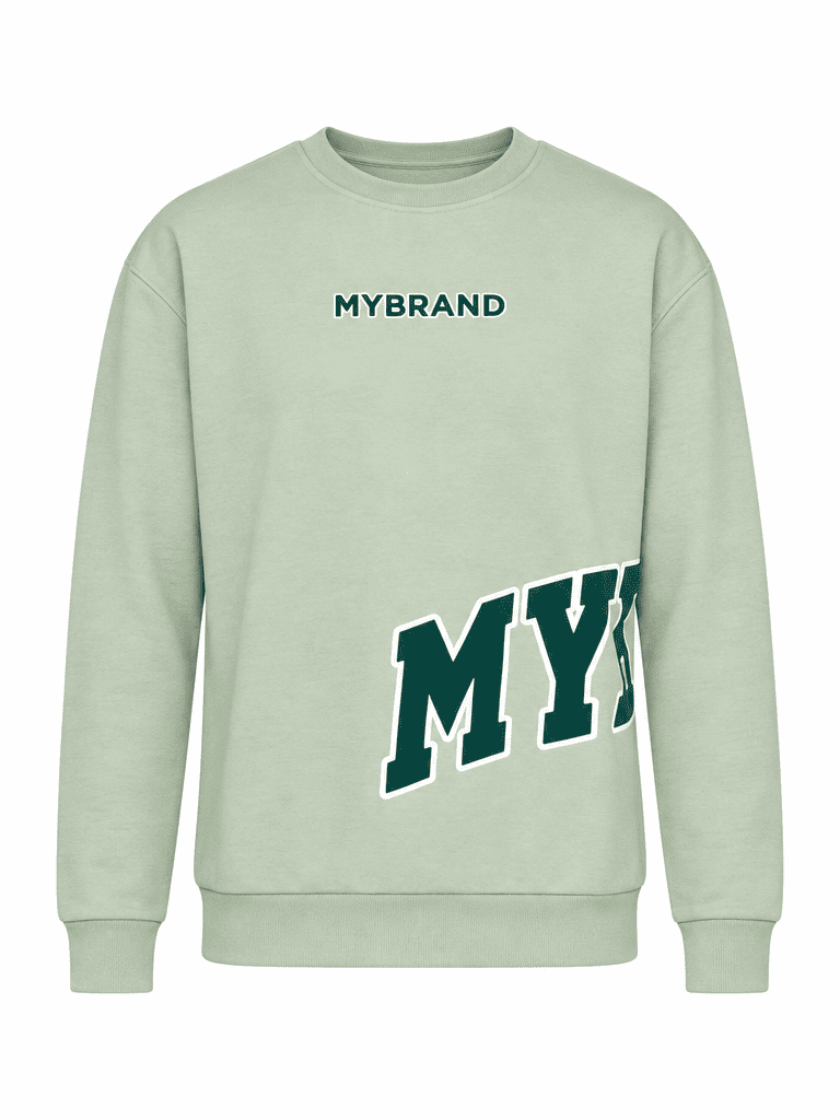 MYBRAND Bold Emblem sweater | LIGHT GREEN