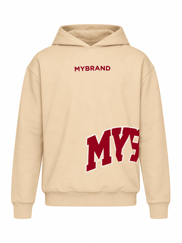 MYBRAND Bold Emblem Hoodie | OFF-WHITE