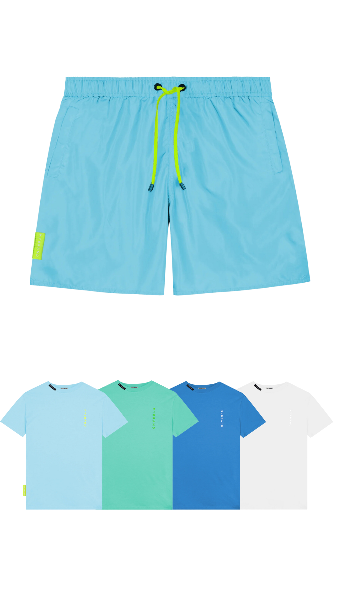 MB TAPING GRADIENT SHORT | BLUE