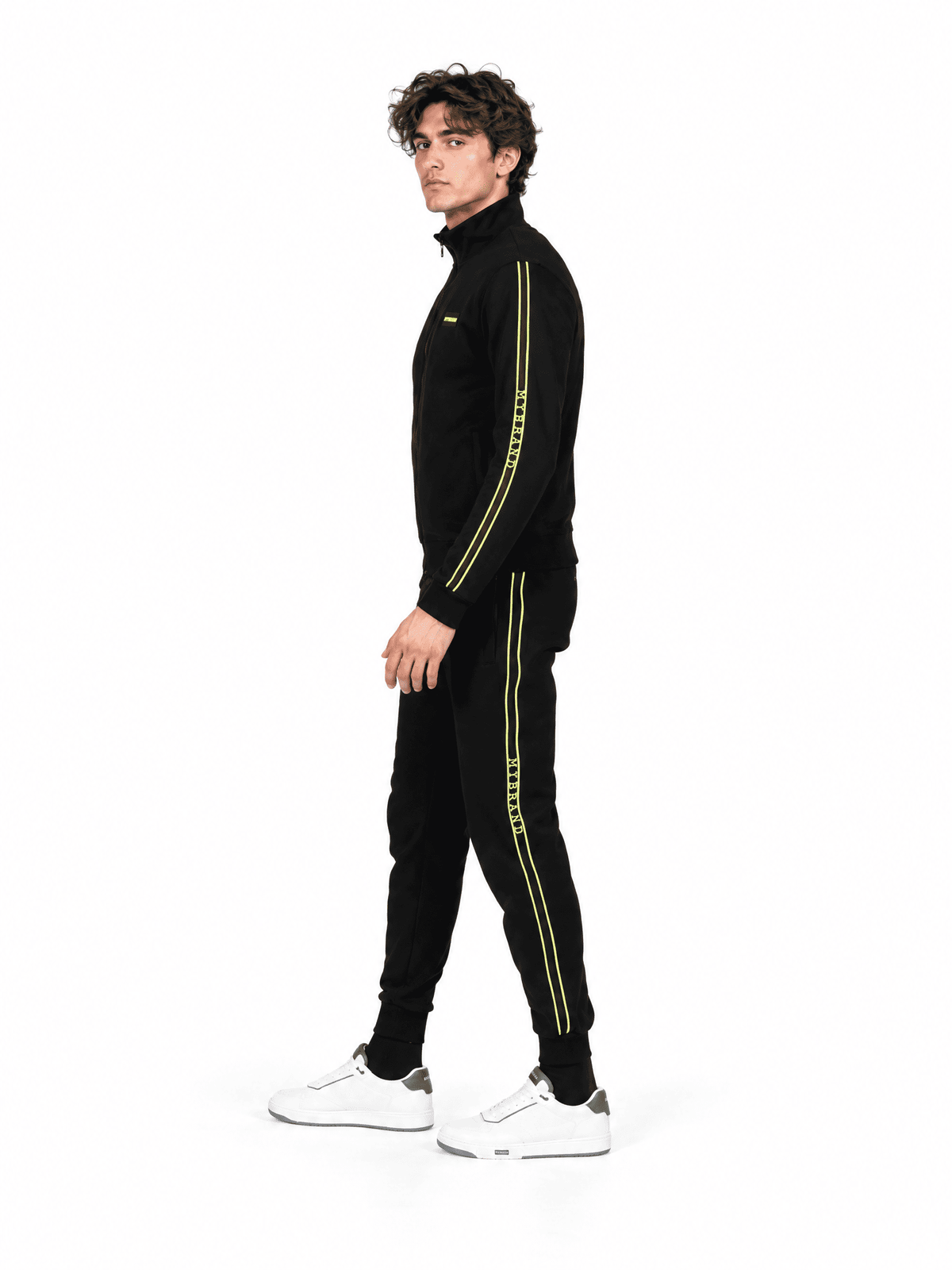 MB Taping Tracksuit | BLACK - NEONYELLOW