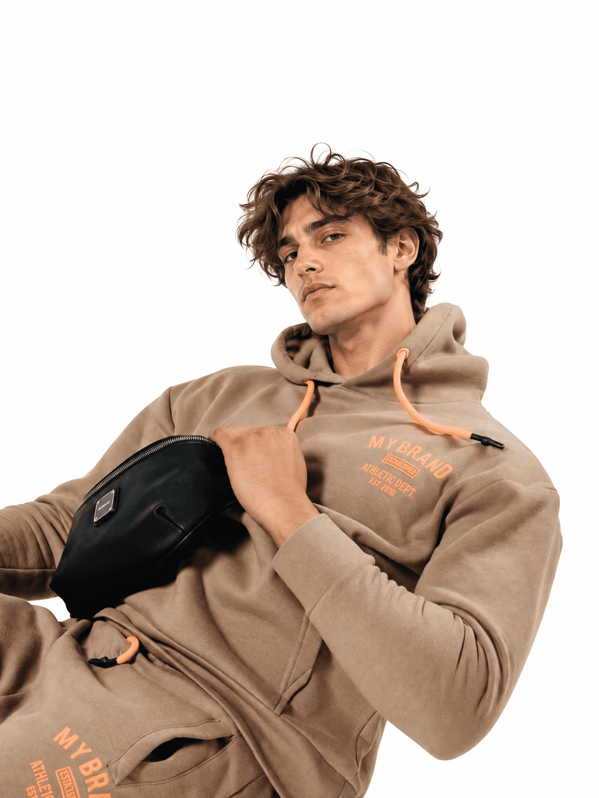 MB Varsity Jogging Suit | CAMEL