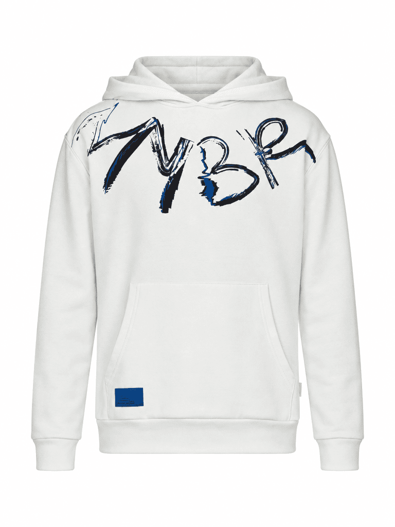 MYBRAND Signature Scribble Hoodie | OFF-WHITE