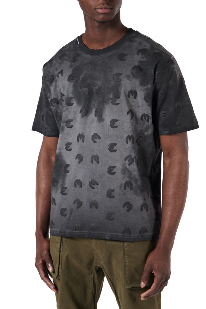 Debossed Oil Pattern T-Shirt